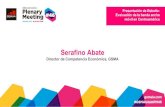 Serafino Abate - GSMA€¦ · Serafino Abate Director de Competencia Económica, GSMA Presentación de Estudio: Evaluación de la banda ancha móvil en Centroamérica