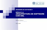 MÓDULO 1.4 ARQUITECTURA DE SOFTWARE CON UML€¦ · Arquitectura de Software de un sistema computacional: Estructura o estructuras del sistema: componentes, propiedades externamente