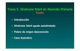 Introducción • Síndrome febril agudo autolimitado • Fiebre de origen desconocido ... · 2002-05-23 · Fiebre de origen desconocido (IV) Exámenes de 1ª línea en FOD – Sistemático