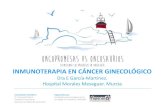 INMUNOTERAPIA EN CÁNCER GINECOLÓGICOoncopromesas-oncosaurios.com/wp-content/uploads/... · tumores Inmunoterapia en el cáncer de endometrio Inmunoterapia en el cáncer de cérvix