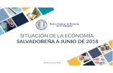 29 de junio de 2018 1 · 2018-06-29 · Necesidades de Financiamiento Externo El Salvador y Ahorro Externo Datos en US$ millones acumulados a marzo de cada año Fuente: BCR 19 ‐124
