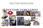 SECTOR SERVICIOS · EL SECTOR TERCIARIO El sector terciario o servicios: agrupa las actividades que no se dedican a la producción de bienes, sino a prestar servicios a los demás,