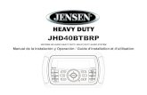 JHD40BTBRP User Manual - ASA Electronics · Configurar Alerta Meteorológica: Presione el botón INFO/INTRO Cuando escucha música a volúmenes bajos, esta función reforzará los