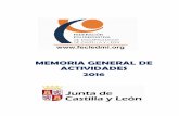 Federación de Deporte Adaptado de Castilla y León - Memoria … · 2017-11-12 · 5 de junio Torneo Interautonómico de BSR Burgos DF ... 17 de diciembre 3ª Jornada XXIX Liga FEAPS-FECLEDMI
