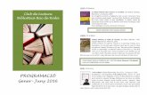Gener – Juny 2016...Club de Lectura Biblioteca Bac de Roda PROGRAMACIÓ Gener – Juny 2016 GENER: 18 de gener La Petita història dels tractors en ucraïnès, de Marina Lewycka.