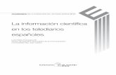 La información científica en los telediarios españoles · La información científica en los telediarios españoles Análisis realizado por investigadores del Grupo de Estudios