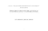 PROGRAMACIÓN LENGUA Y LITERATURA 2011-2012 · Lecturas obligatorias 3º ESO Contenidos Criterios de evaluación Metodología Actividades Criterios de calificación Lecturas obligatorias