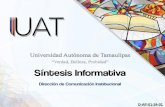 Presentación de PowerPointcecom.uat.edu.mx/si/si-19-10-2019-prensa.pdf · Adrián Salinas Salinas, agradeció el interés de los asistentes, tras destacar que el proyecto se inscribe