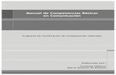 Manual de Competencias Básicas en Comunicación€¦ · Manual de Competencias Básicas en Comunicación Programa de Certificación de Competencias Laborales Elaborado por: Cristina