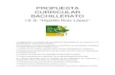 Propuesta curricular Bachillerato - jcyl.esieshipolitoruizlopez.centros.educa.jcyl.es/sitio/upload/PROPUESTA... · PROPUESTA CURRICULAR BACHILLERATO I.E.S. “Hipólito Ruiz López”