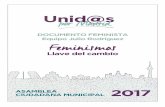UNIDAS POR MADRID Documento Feminista€¦ · garantizar que los feminismos empoderen los discursos y la acción de todos los órganos, construyendo una organización más fuerte,