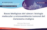 Bases biológicas del cáncer: biología molecular y ...€¦ · Bases biológicas del cáncer: biología molecular y microambiente tumoral del melanoma maligno Alfonso Berrocal Hospital