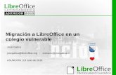 Migración a LibreOffice en un colegio vulnerable...GNU/Linux. Fundador de la Comunidad en español de Parrot Security GNU/Linux. Soporte Informático Colegio Helvecia. 5 Autor: José