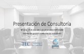 Presentación de Consultoría - TEC | Tecnológico de ......Instituto Tecnológico de Costa Rica (TEC) •El Instituto Tecnológico de Costa Rica (TEC) es una institución pública