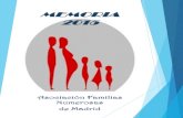 MEMORIA 2015 - Familias Numerosas de Madrid€¦ · Esto ha sido la AFNM en 2015, en números: 6.706 familias asociadas. 375 acuerdos 173.526€ de cuotas 27.321,86€ de donaciones