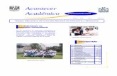 Acontecer Académico - UNAM1.- Editorial 2 1- Planeación y Evaluación 3-6 2.- Docencia 7-12 3.- Extensión 13-15 4.- Investigación 16-20 5.- Estadística Escolar 21-26 6.- Desarrollo