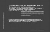 Valorización capitalista de la Orinoquia colombiana. · 2014-09-11 · globales de commodities y en la articulación con los complejos agroindustriales. 5. Se reﬁere a un documento