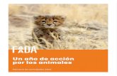 Un año de acción por los animales - FAADAfaada.org/docs/Memoria_activitats_2014_def.pdf5 2014 - Un año de acción por los animales En la sensibilización y la educación: • Elaboración