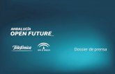 Dossier de prensa - Andalucía Open Future · Dossier de prensa. Andalucía Open Future es una iniciativa de apoyo al emprendimiento basado en la ... Apoyamos a los emprendedores