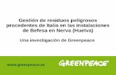 Gestión de residuos peligrosos procedentes de Italia en las …archivo-es.greenpeace.org/.../Secuencia_Nerofumo_PR.pdf · 2011-05-19 · Presentamos una secuencia fotográfica del