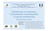 Ventilación no invasiva: Tratamiento convencional y nuevas ... · Bronquiolitis -< 24meses Introducción de CNAF en UTI Luego introducción de CNAF solo el 9% de niños con Bronquiolitis