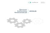 Tercer Informe 2016 Trimestral - gaceta.diputados.gob.mxgaceta.diputados.gob.mx/Gaceta/63/2016/nov/Cofece-20161103.pdf · Tercer Informe Trimestral 2016 2 Con la publicación del