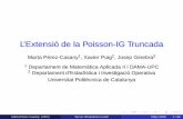 L’Extensió de la Poisson-IG Truncadasct.uab.cat/estadistica/sites/sct.uab.cat.estadistica/...V és el nombre total de paraules diferents (types) Marta Pérez-Casany (UPC) Servei