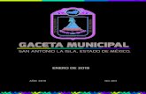 GACETA MUNICIPAL - San Antonio la Isla...ACUERDO 024/2019: Que con fundamento en el Artículo 48 fracción XX de la Ley Orgánica Municipal del Estado de México y el Artículo 58