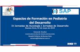 Espacios de Formación en Pediatría del DesarrolloPeriod: January-December 2016 Data: a self-administered questionnaire given to parents and from the consult’s data. In the past