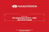Manual: Instalación de Autocad Autocad.pdf · 2020-02-18 · INTRODUCCIÓN Este manual esta creado con la finalidad de guiar al alumno en la instalación del software Autocad. Autocad