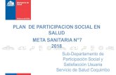 PLAN DE PARTICIPACION SOCIAL EN SALUD META SANITARIA N … · 2018-10-31 · Meta 3.2 : Al menos una reunión por corte en cada establecimientos de salud de la comuna, que incluya
