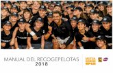 Manual del recogepelotas 2018 - Madrid Open...• Durante los cambios y los ﬁnales de set, los recogepelotas deben ayudar a los jugadores en cualquier cosa que necesiten y situarse