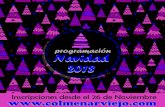 programación Navidad 2018 - Colmenar Viejo · programación Navidad actividades 2018 Exposición de Playmobil Asociación Española de Playmobil 17,18, 19, 20 y 21 de diciembre de