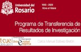 Programa de Transferencia de Resultados de Investigación · 2017-02-01 · Carlos Manuel Estévez-Bretón 1653 - 2020 Nova et Vetera. Esquema de Gobernanza 1. Rectoría Secretaría