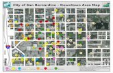 T S H G City of San Bernardino - Downtown Area Map · 2011-11-09 · 19 591 N D St Gorditas Y Quezadillas Neza 74 303 W 3rd St Superior Court Civil Division 20 707a W 2nd St Honey