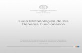 Guía Metodológica de los Deberes Funcionarios · 2012-04-18 · Deberes Funcionarios Programa de Fortalecimiento de la Gestión por Resultados en las Funciones de la Contraloría