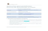 Instructivo para postulantes Proceso de Postulación en Lı́nea · Magister en Educación con mención en Informática Educativa Periodo de postulación: Desde el 1 de Julio 2019