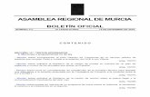 ASAMBLEA REGIONAL DE MURCIAhermes.asambleamurcia.es/documentos/pdfs/boar/Boar... · Aprobadas por la Comisión de Política Territorial, Medio Ambiente, Agricultura y Agua, ... Beniel