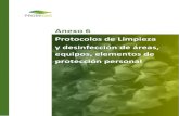 Anexo 6 Protocolos de Limpieza y desinfección de áreas, equipos, … 6 Protocolos... · 2020-04-27 · (Anexo técnica de elementos de protección hospitalaria para colocar y retirar).