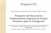 Presentación de PowerPointPropuesto del Documento “Implementación, Propuesta de Pruebas. Transición y plan de Contingencia” Reunión/Taller de Seguimiento para la implementación