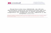 Real Decreto-ley 28/2018, de 28 de diciembre, para la …cemical.diba.cat/codibasic/fitxers/RDLey28_2018.pdf · financiera del sistema de la Seguridad Social ante su situación de