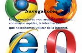 Los navegadores nos ayudan a localizar, … › 2012 › 09 › ... · 2012-09-06 · Ejemplos de navegadores Prodigy: primer servicio telefónico comercial en proporcionar acceso