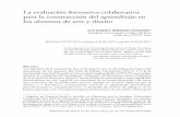 La evaluación formativa-colaborativa para la …...50 educación Vol. XXIV, N 46, marzo 2015 / ISSN 1019-9403 Luz Marina Hermoza Samanez 1. IntRoduccIón En el arte, al igual que