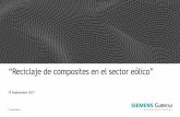 “Reciclaje de composites en el sector eólico”bem2017.basqueecodesigncenter.net › wp-content › ... · Reciclaje de composites en el sector eólico Amaia Arcarazo, 19.09.2017