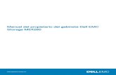 Manual del propietario del gabinete Dell EMC Storage MD1280€¦ · Un gabinete Dell EMC Storage MD1280 aloja el almacenamiento de las unidades de disco físico. La interfaz entre