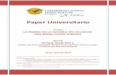 Paper Universitario - UASBrepositorionew.uasb.edu.ec/bitstream/10644/3016/1... · La prensa es un elemento importante de la vida nacional del Ecuador. Allí se han reflejado los hechos,