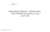 MEMORIA ANUAL TERMOCHILCA 20182.3 Central Térmica Santo Domingo de Olleros 2.4 Conclusión del Proyecto Ciclo Combinado 2.5 Procesos Legales, judiciales, administrativos o arbitrales
