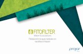 FITOFILTER - PROJAR€¦ · Hemos desarrollado una solución para el tratamiento de aguas residuales urbanas o industriales mediante la implantación de humedales artificiales con