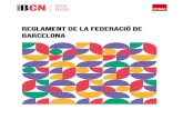 ReGLAMENT DE LA FEDERACió de Barcelona...Art.1-El present reglament, a l'empara de la potestat reglamentària conferida en l'article 97 dels Estatuts del PSC, desenvolupa determinats