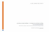 EvalUación y participación ciudadanafoceval.org/wp-content/uploads/2016/12/2017_Evaluación... · 2017-08-01 · Evaluación y Participación Ciudadana. FOCEVAL 2017 pág. 1 I.